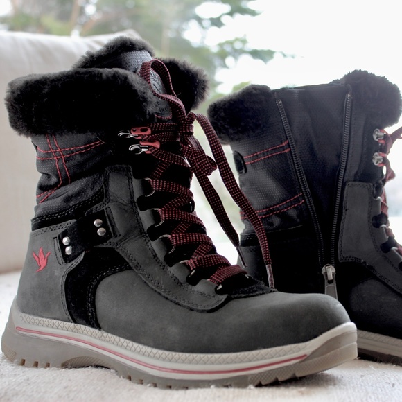 Santana Canada Mio Made in Italy Wool-Lined Snow Boots - Waterproof Leather - Picture 1 of 5
